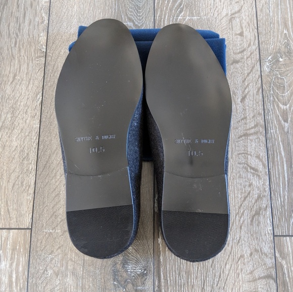 Smythe & Digby Belgian Slipper Loafers Flannel NIB - Picture 4 of 5